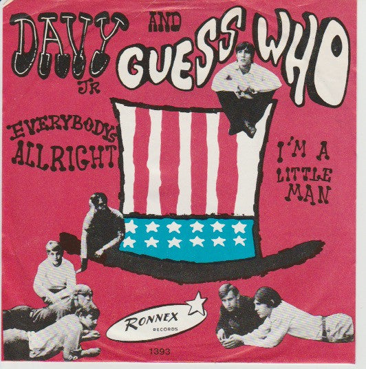 Davy Jr And Guess Who : Everybody's Allright / I'm A Little Man (7", Single)
