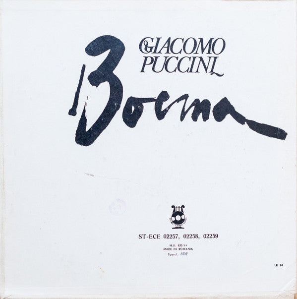 Giacomo Puccini : Boema (Operă În 4 Acte) (Box, Album + 3xLP)