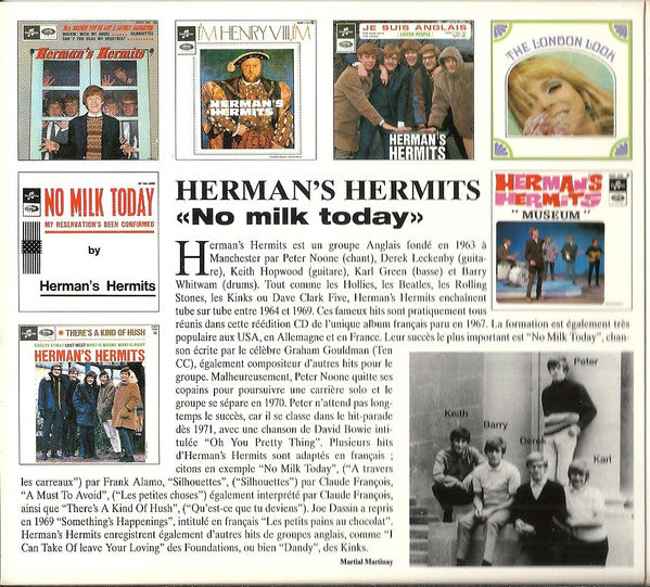 Herman's Hermits : No Milk Today (CD, Comp, RE, RM, Dig)
