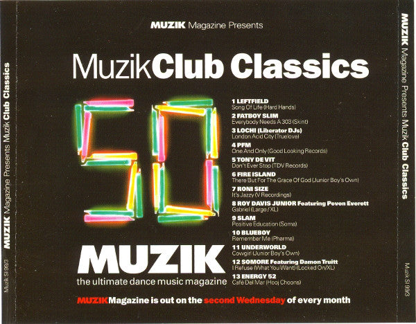 Various : Muzik Club Classics (CD, Comp)