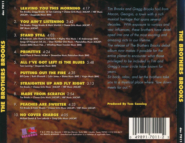 The Brothers Brooks (2) : The Brothers Brooks (CD, Album)