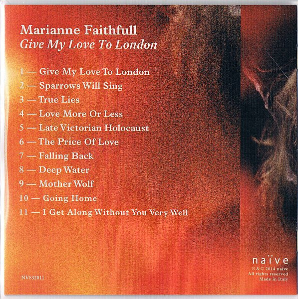 Marianne Faithfull : Give My Love To London (LP, Album + CD, Album)