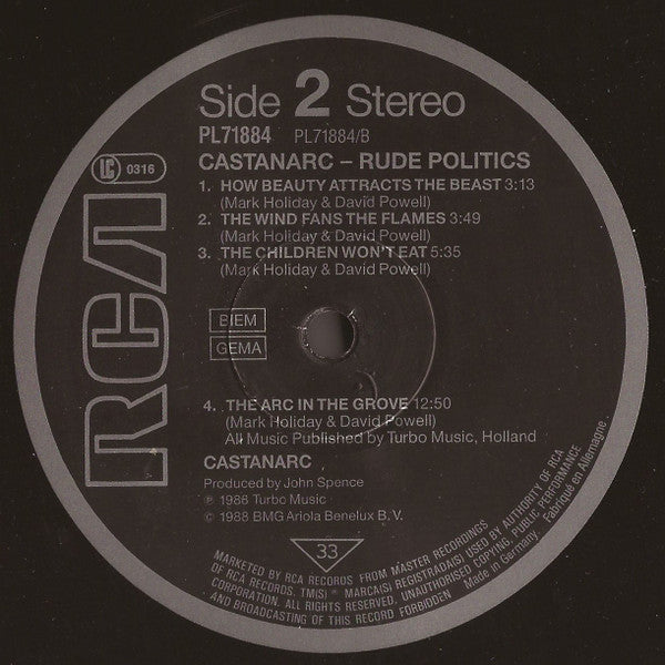 Castanarc : Rude Politics (LP, Album)