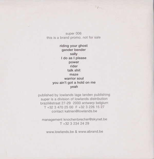 A Brand : A Brand (CD, Album, Promo, Car)