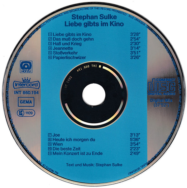 Stephan Sulke : Liebe Gibt's Im Kino (CD, Album)