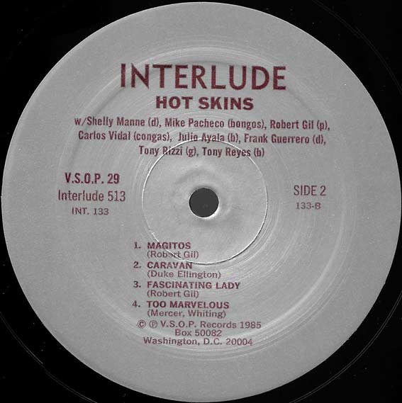 The Jazz Afro-Cuban Beat Guest Star Shelly Manne : Hot Skins (LP, Album, Mono, RE)