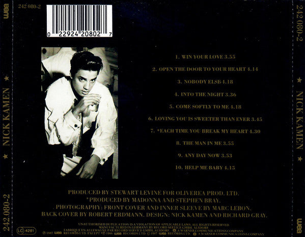 Nick Kamen : Nick Kamen (CD, Album)