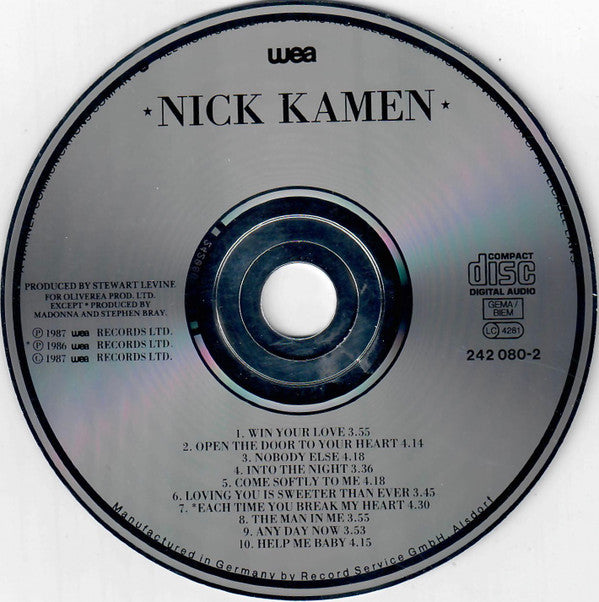 Nick Kamen : Nick Kamen (CD, Album)