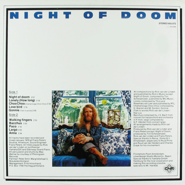 Rick van der Linden : Night Of Doom (LP)