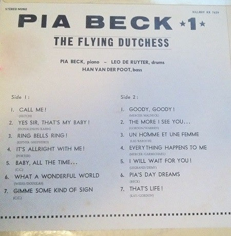 Pia Beck : The Flying Dutchess (Volume 1) (LP, Album)
