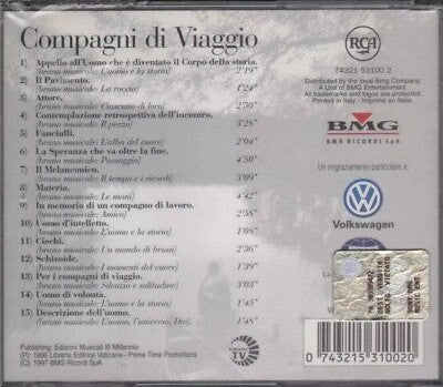 Vittorio Gassman : Compagni Di Viaggio - Le Poesie Di Karol Wojtyla Recitate Da Vittorio Gassman (CD, Comp)