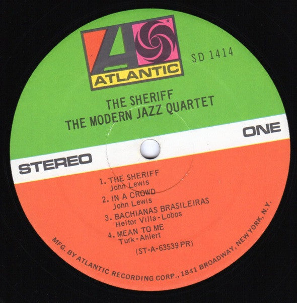 The Modern Jazz Quartet : The Sheriff (LP, Album, RE)