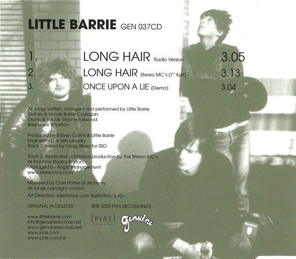 Little Barrie : Long Hair (CD, Maxi)