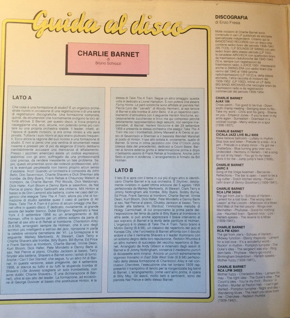 Charlie Barnet : Charlie Barnet (LP, Comp)