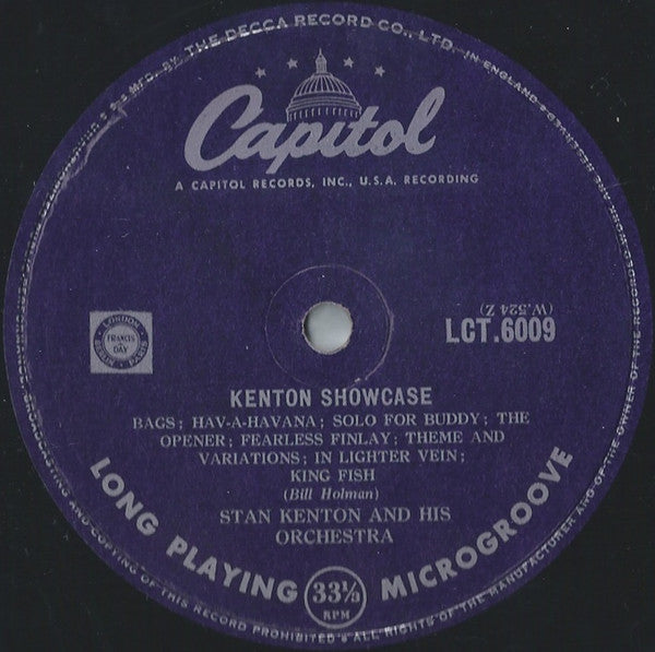 Stan Kenton And His Orchestra : Kenton Showcase - The Music Of Bill Russo - The Music Of Bill Holman (LP, Comp, Mono)
