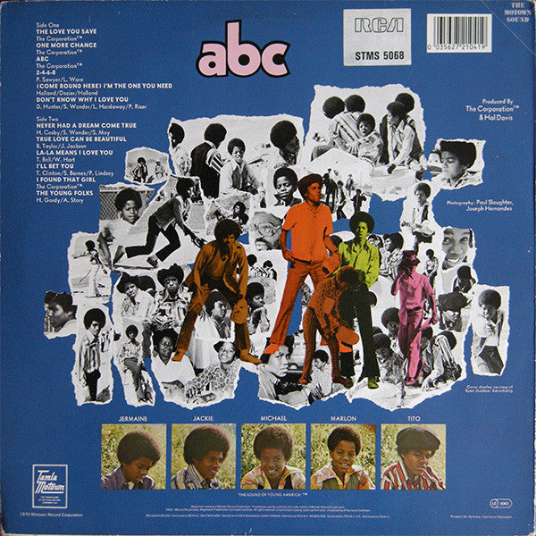 The Jackson 5 : ABC (LP, Album, RE)