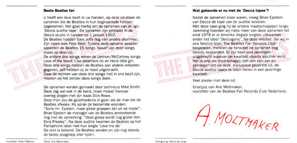 The Beatles : The Decca Tapes (CD, Comp, Unofficial)