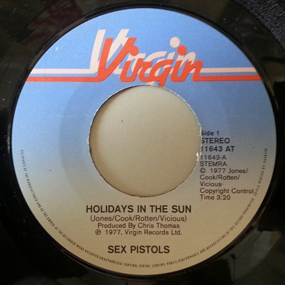 Sex Pistols : Holidays In The Sun (7", Single)