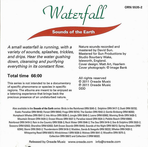 David Sun (2) : Waterfall (CD, Album, RE)