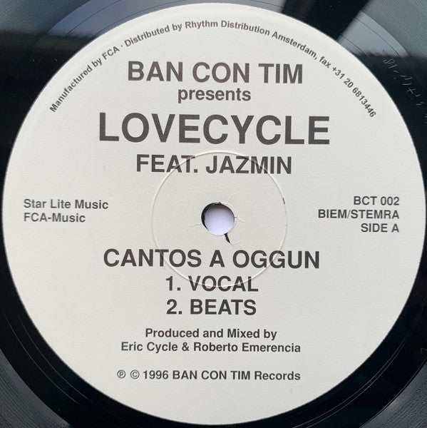 Lovecycle Feat. Jazmin Saavedra : Cantos A Oggun (12")