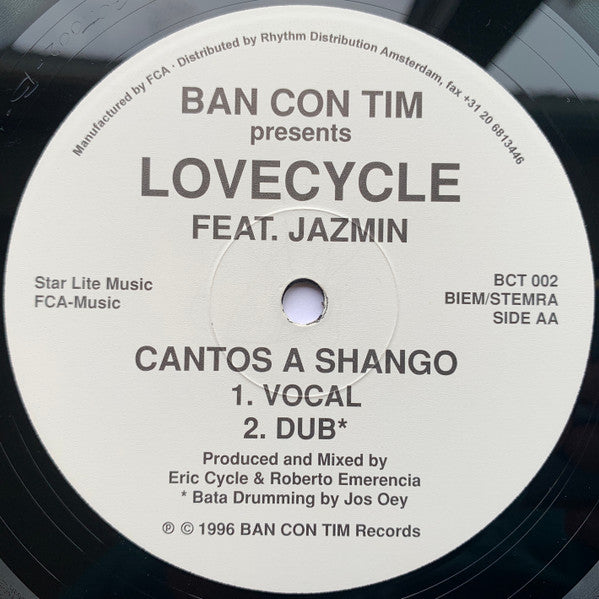 Lovecycle Feat. Jazmin Saavedra : Cantos A Oggun (12")