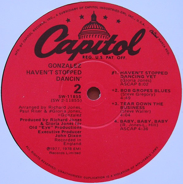Gonzalez : Haven't Stopped Dancin' (LP, Album)