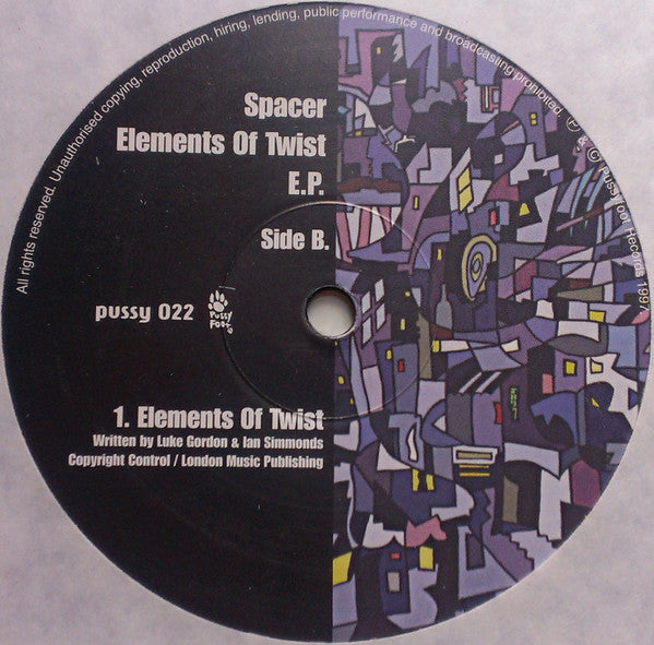 Spacer : Elements Of Twist E.P. (12", EP)
