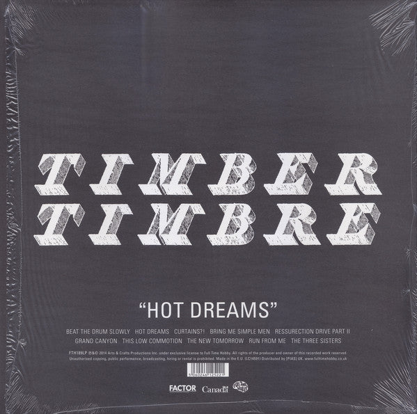 Timber Timbre : Hot Dreams (LP, Album, Ltd, RP, Bub)