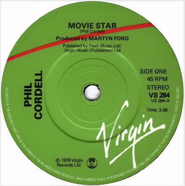 Phil Cordell : Movie Star (7", Single)