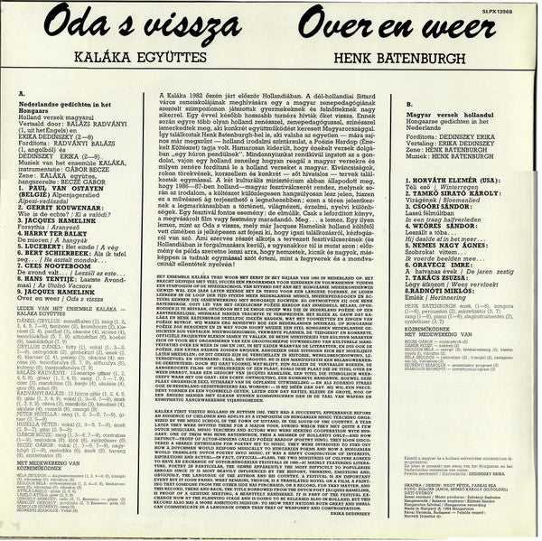 Kaláka, Henk Batenburgh : Oda S Vissza / Over En Weer (LP, Album)