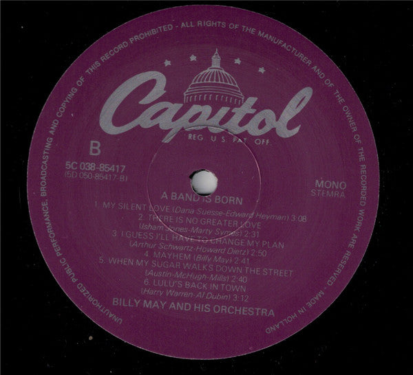 Billy May : A Band Is Born (LP, Album, Mono, RE)