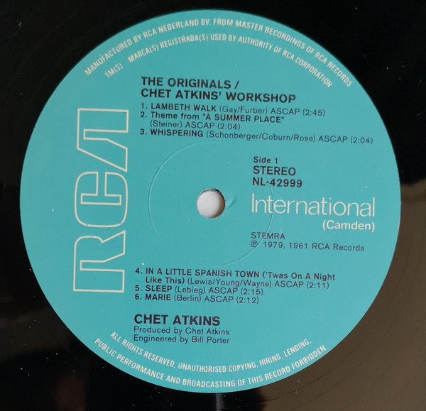 Chet Atkins : Chet Atkins'  Workshop (LP, Album, RE)