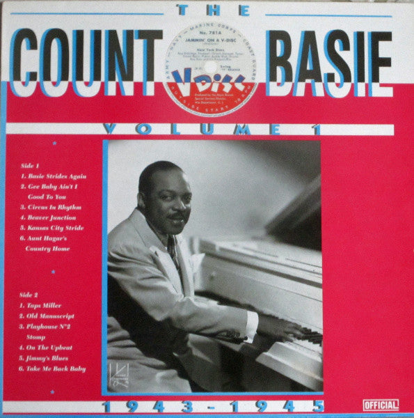 Count Basie And His Orchestra* : Count Basie The V-Discs Volume 1 (LP, Comp, Mono)