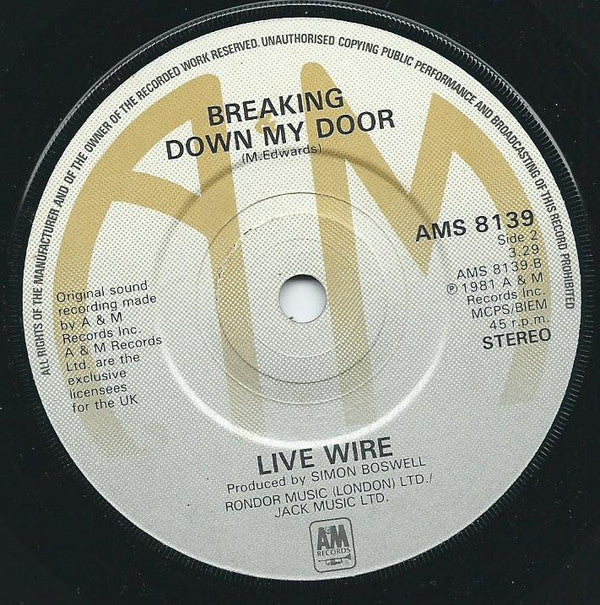 Live Wire (3) : Sleep (7", Single)