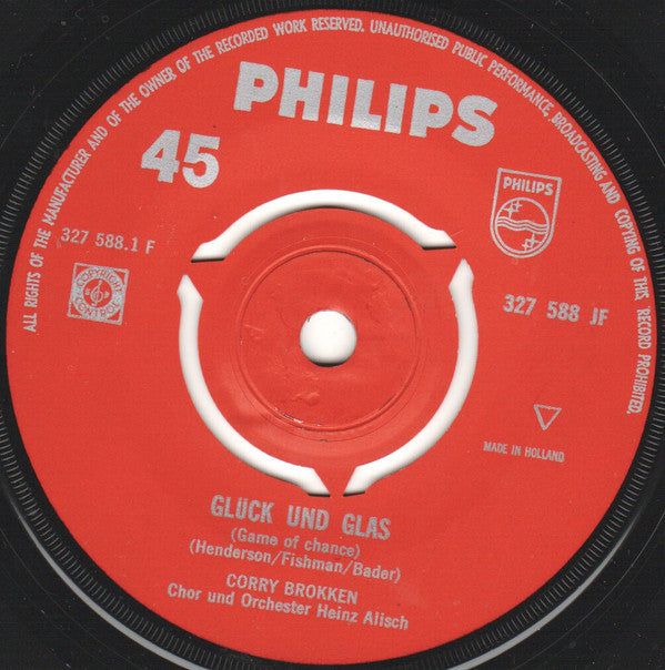 Corry Brokken : Glück Und Glas / Flohmarkt-Melodie (7", Single, Red)