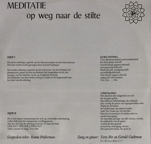 Rama Polderman : Meditatie - Op Weg Naar De Stilte (LP)