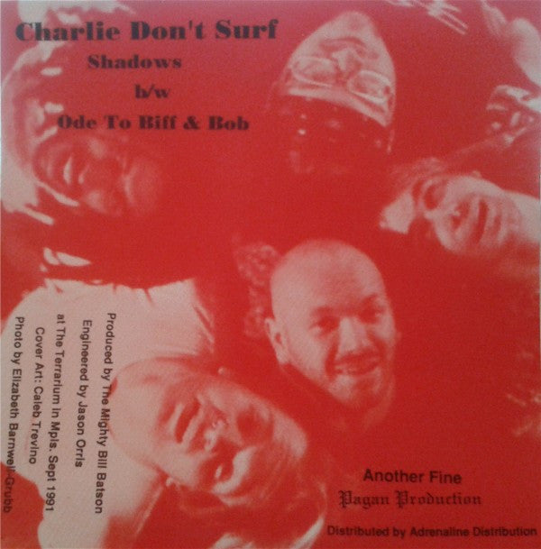 Charlie Don't Surf (7) : Shadows (7", Single, Red)