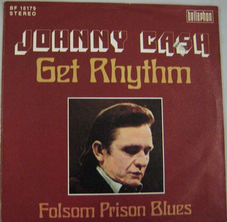 Johnny Cash : Get Rhythm / Folsom Prison Blues (7", Single)