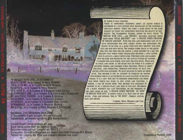 My Ruin : To Britain With Love...And Bruises (CD, Album)