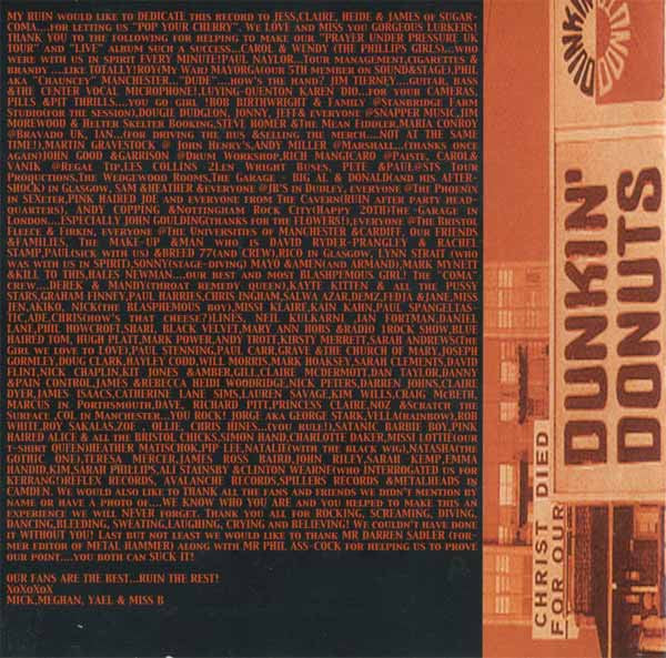 My Ruin : To Britain With Love...And Bruises (CD, Album)