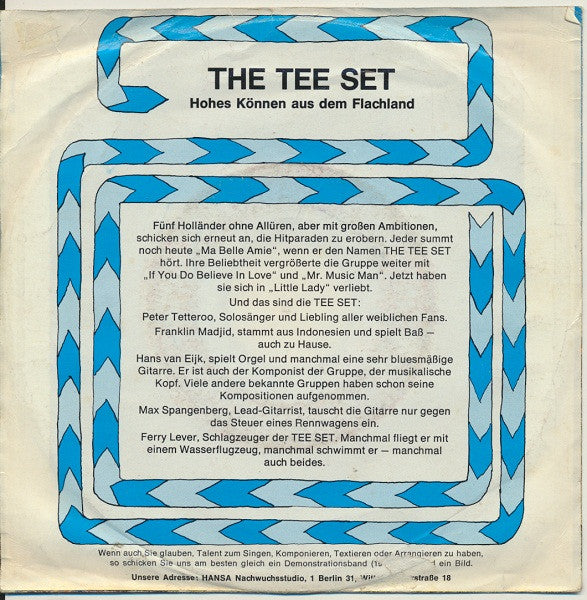 The Tee Set* : Little Lady / I Believe In You (7", Single)