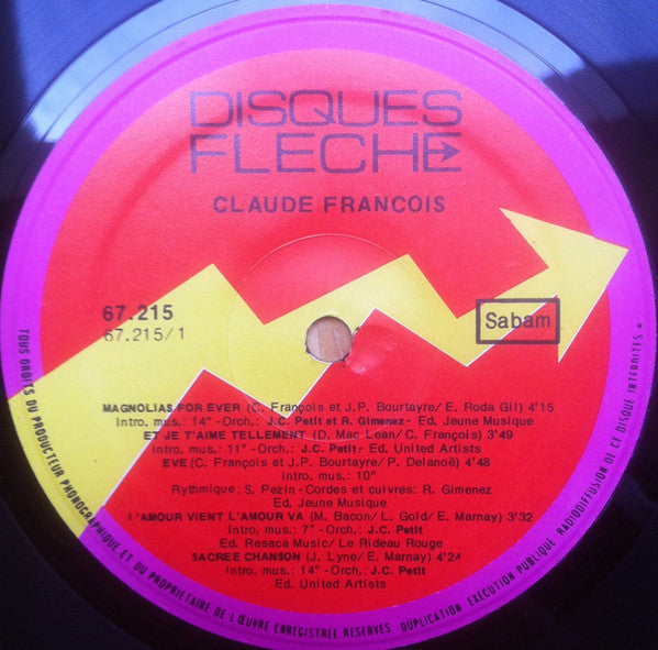 Claude François : Magnolias For Ever (LP, Album)