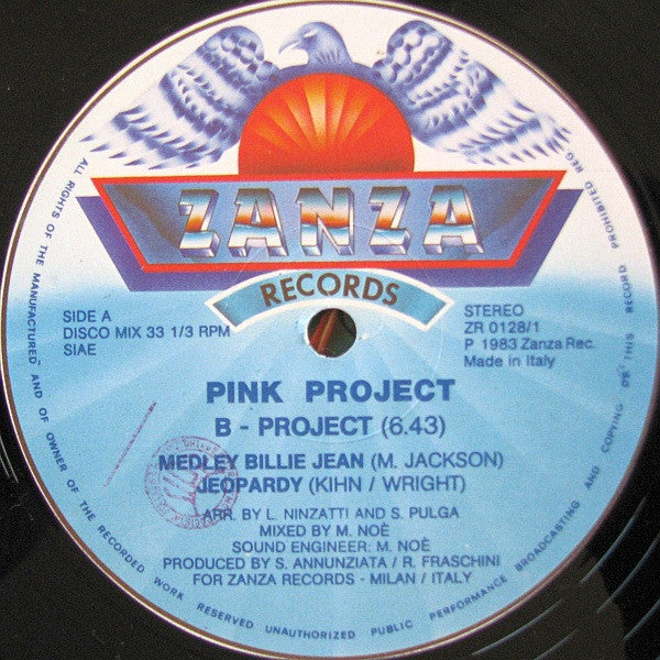 Pink Project : B.Project (12")