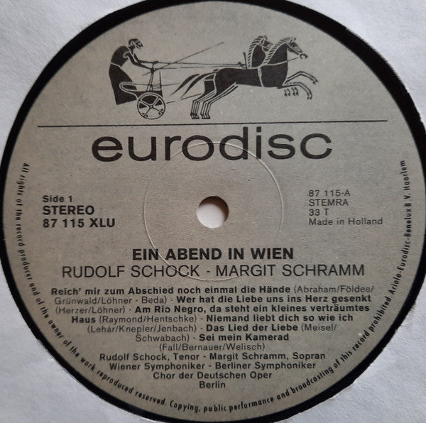 Robert Stolz, Rudolf Schock, Margit Schramm : Ein Abend In Wien (2xLP, Album, Gat)
