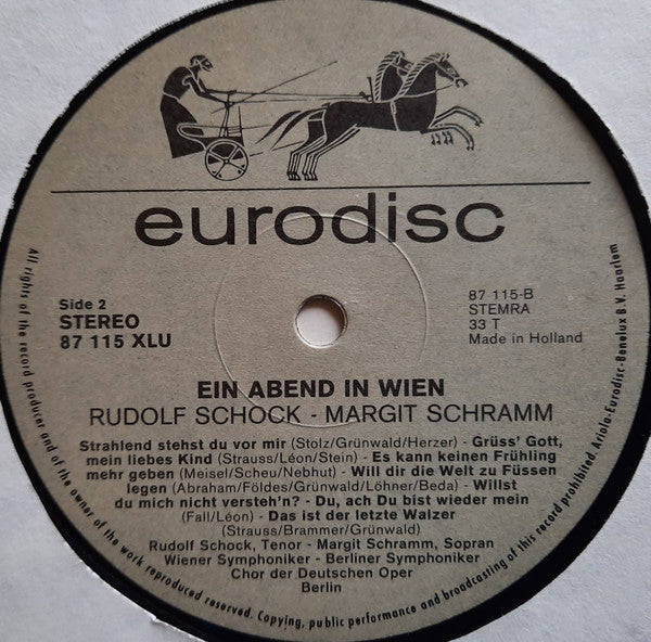 Robert Stolz, Rudolf Schock, Margit Schramm : Ein Abend In Wien (2xLP, Album, Gat)