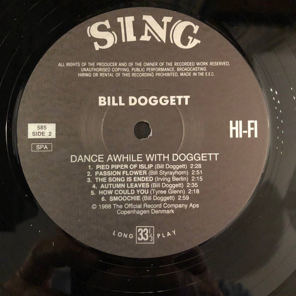 Bill Doggett : Dance Awhile With Doggett (LP, Mono, RE)