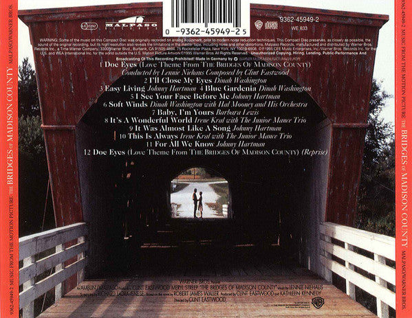 Various : The Bridges Of Madison County - Music From The Motion Picture (CD, Album, Comp)
