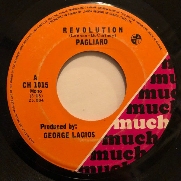 Michel Pagliaro : Revolution (7", Single)