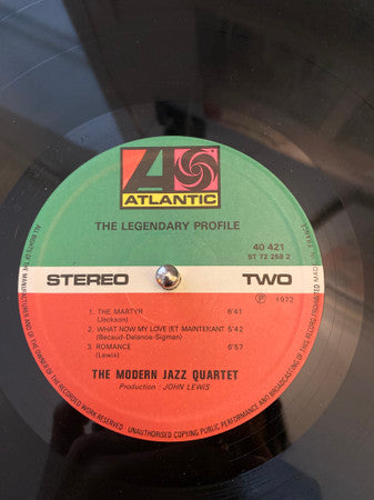 The Modern Jazz Quartet : The Legendary Profile (LP, Album)