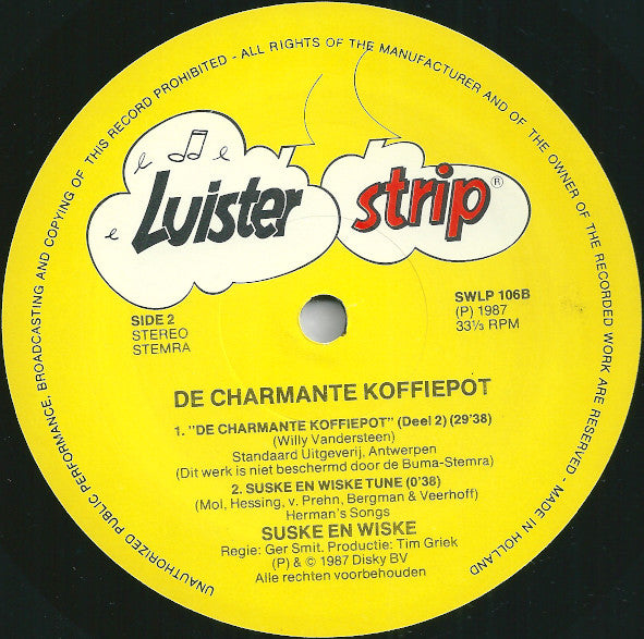 Suske en Wiske : De Charmante Koffiepot (LP, Album)